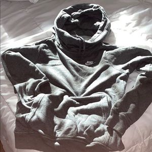 Nike mock neck hoodie